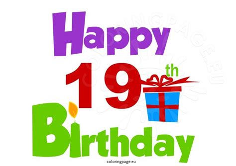 19th birthday pictures|happy 19th birthday clip art.